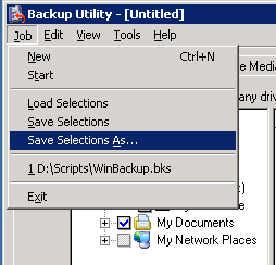 Schedule Server 2003 Backup Batch File